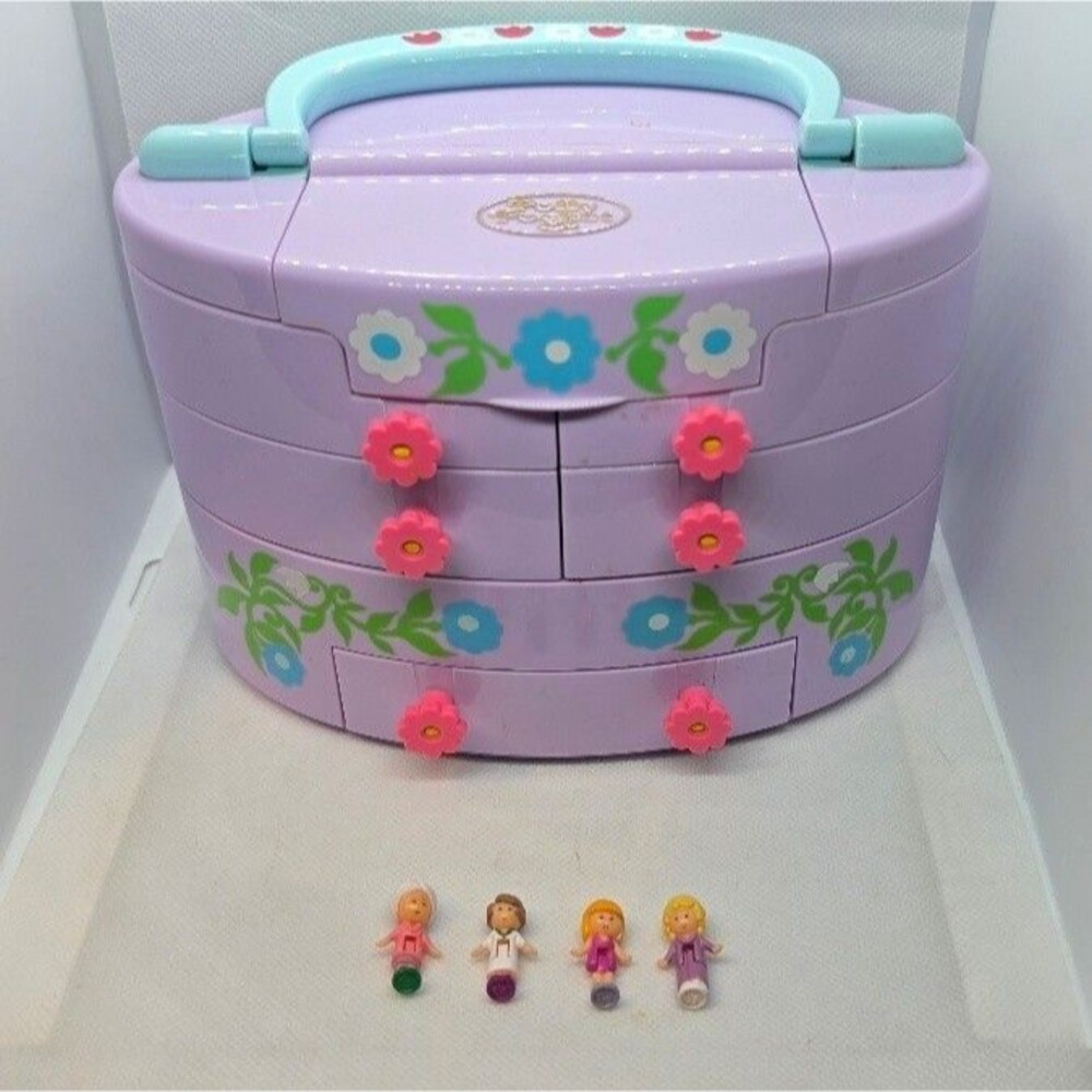 Vintage Polly Pocket Pullout Playhouse COMPLETE Set Bluebird 1991